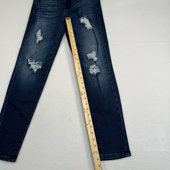 Kancan Skinny Stretch Jeans Womens Size 28 Mid Rise Dark Wash - Picture 10 of 14
